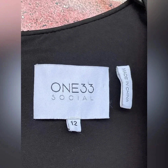 ONE33 SOCIAL FUCHSIA SEQUIN WITH SIDE BOW/SASH EVENING DRESS SZ 12 - Picture 8 of 16